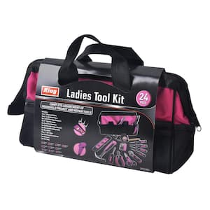Complete Home Pink Tool Kit with Bag (24-Piece)