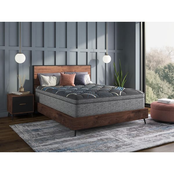 Full Plush Restonic Comfort Care 15 in. Euro Top Hybrid Mattress, Individual Pocketed Coil Mattress, Plush Comfort, Twin