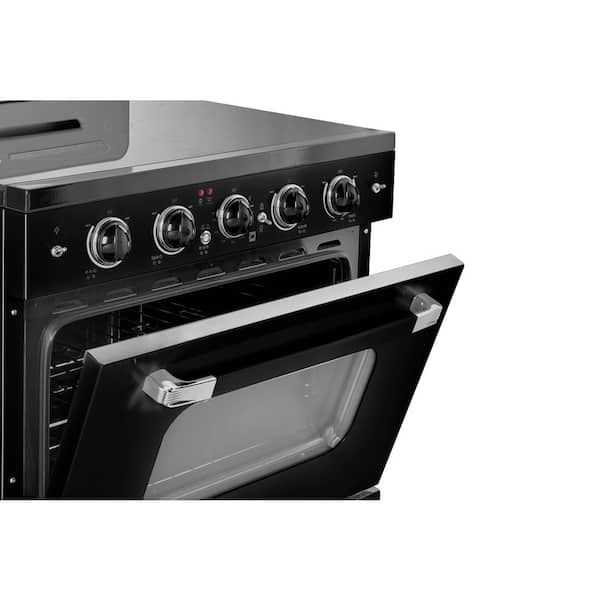 Unique Appliances UGP30CRECW 30 Inch Freestanding Electric Range with 5  Elements, 3.9 cu. ft. Oven Capacity, Storage Drawer, Convection Oven, and  ETL Listed: Marshmallow White