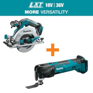 18V LXT Lithium-Ion Brushless Cordless 6-1/2 in. Circ Saw with 18V LXT Lithium-Ion Variable Speed Oscillating Multi-Tool