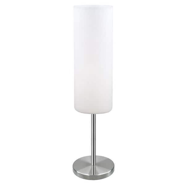 Eglo Troy 3 - 18-1/8 in. Matte Nickel Table Lamp