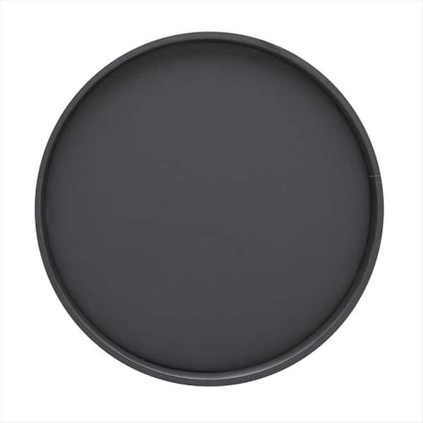 Kraftware Bartenders Choice Fun Colors 14 in. Round Serving Tray in Black