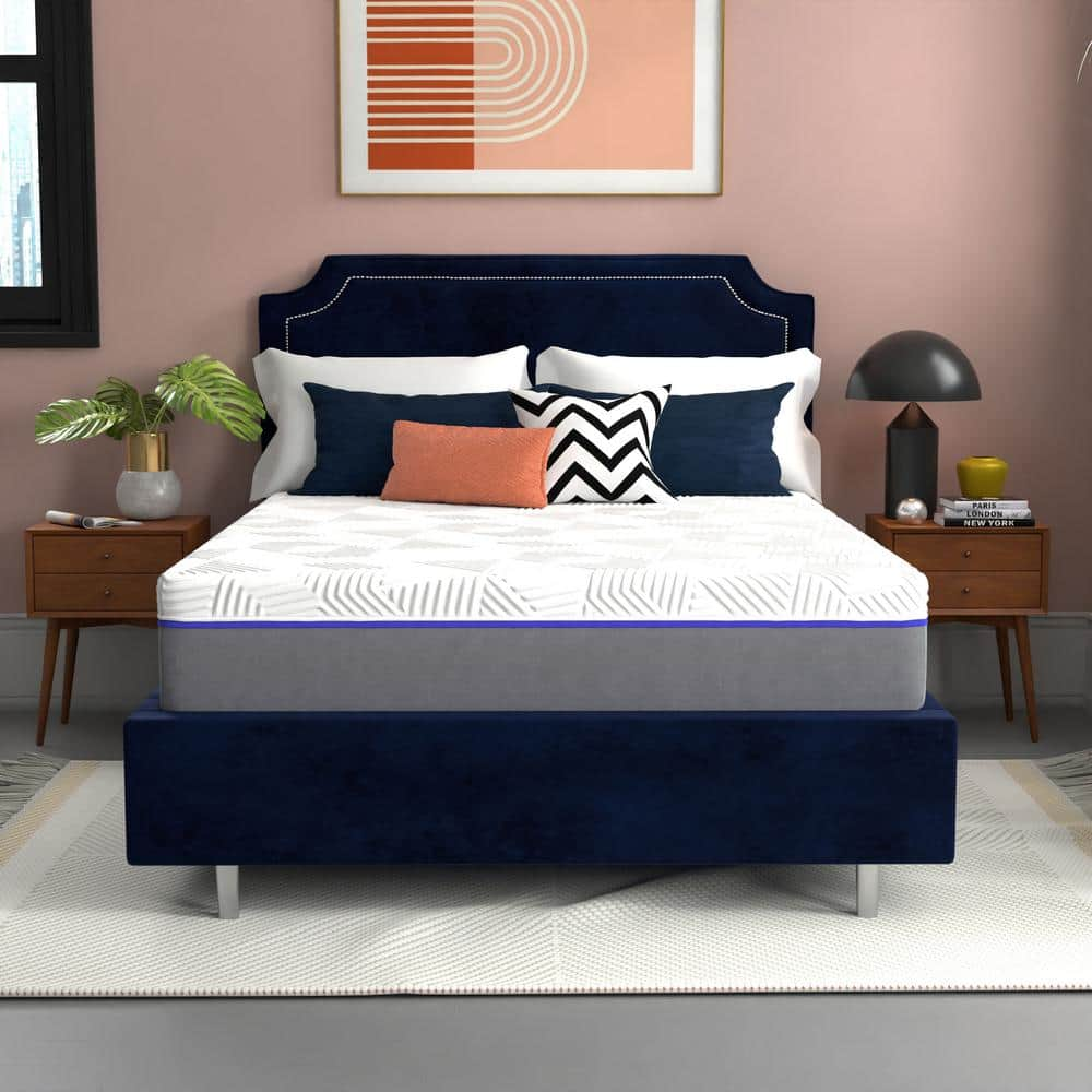 EARLY BIRD CopperCool Performance California King Firm Gel Memory Foam 12 in. Mattress