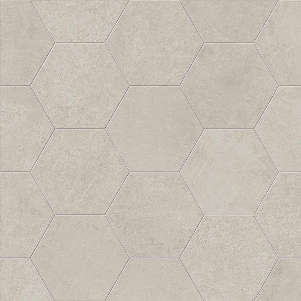 Hexagon Pebble Matte 8.5 in. x 10 in. Concrete Look Porcelain Floor and Wall Tile (12.49 sq. ft./Case) price history on PriceWatchPro