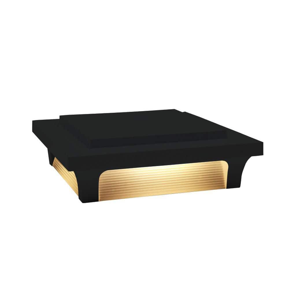 Deckorators Luna 4 in. x 4 in. Black Post Cap
