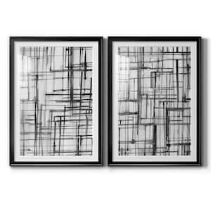 Line Meditation I by Wexford Homes 2 Pieces Framed Abstract Paper Art Print 42.5 in. x 30.5 in.