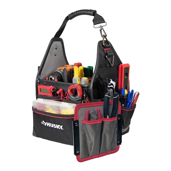10 in. Electrician Tool Bag with Removable Tool Wall