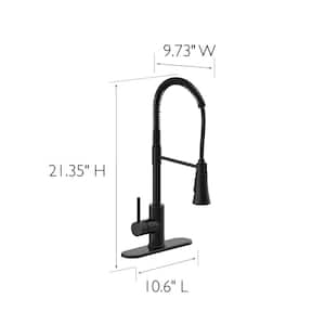 Spencer Single Handle Pull Down Sprayer Kitchen Faucet in Oil Rubbed Bronze