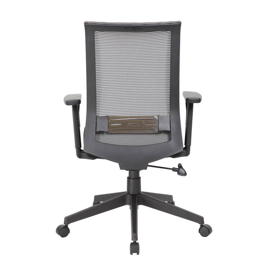 ErgoFlex Adjustable Mesh Task Chair with Synchro-Tilt in Grey/Black