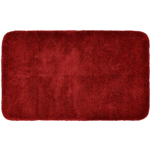 Finest Luxury Chili Pepper Red 30 in. x 50 in. Washable Bathroom Accent Rug