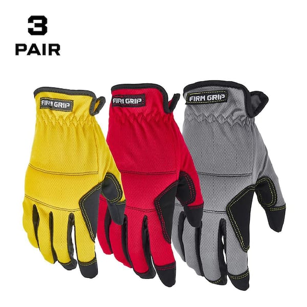 Large Utility Work Gloves (3-Pack)