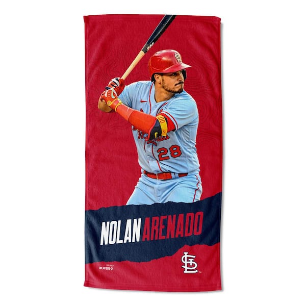 THE NORTHWEST GROUP MLB Multi-Color St Louis Cardinals 23 Nolan Arenado Printed Cotton/Polyester Blend Beach Towel