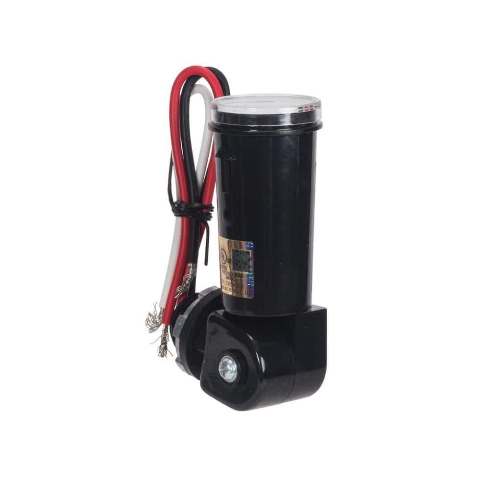 Black Polycarbonate Outdoor Stem Mount Photocontrol