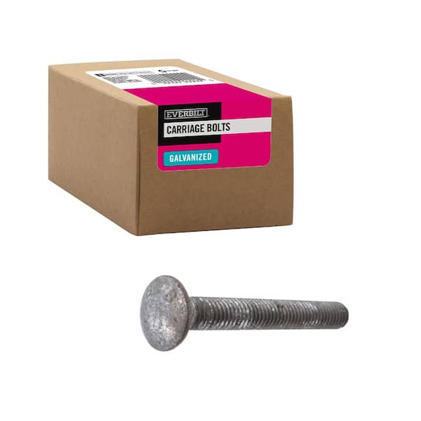 Everbilt 5/8 in.-11 x 3 in. Galvanized Carriage Bolt (10-Pack)