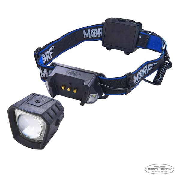 POLICE SECURITY 230 Lumens Battery Power Headlamp R230 Removable 3-in-1  Rugged Lighting System with Removable Waterproof Magnet Light 98575 The  Home Depot