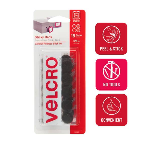 Velcro Black Sticky Back Coins