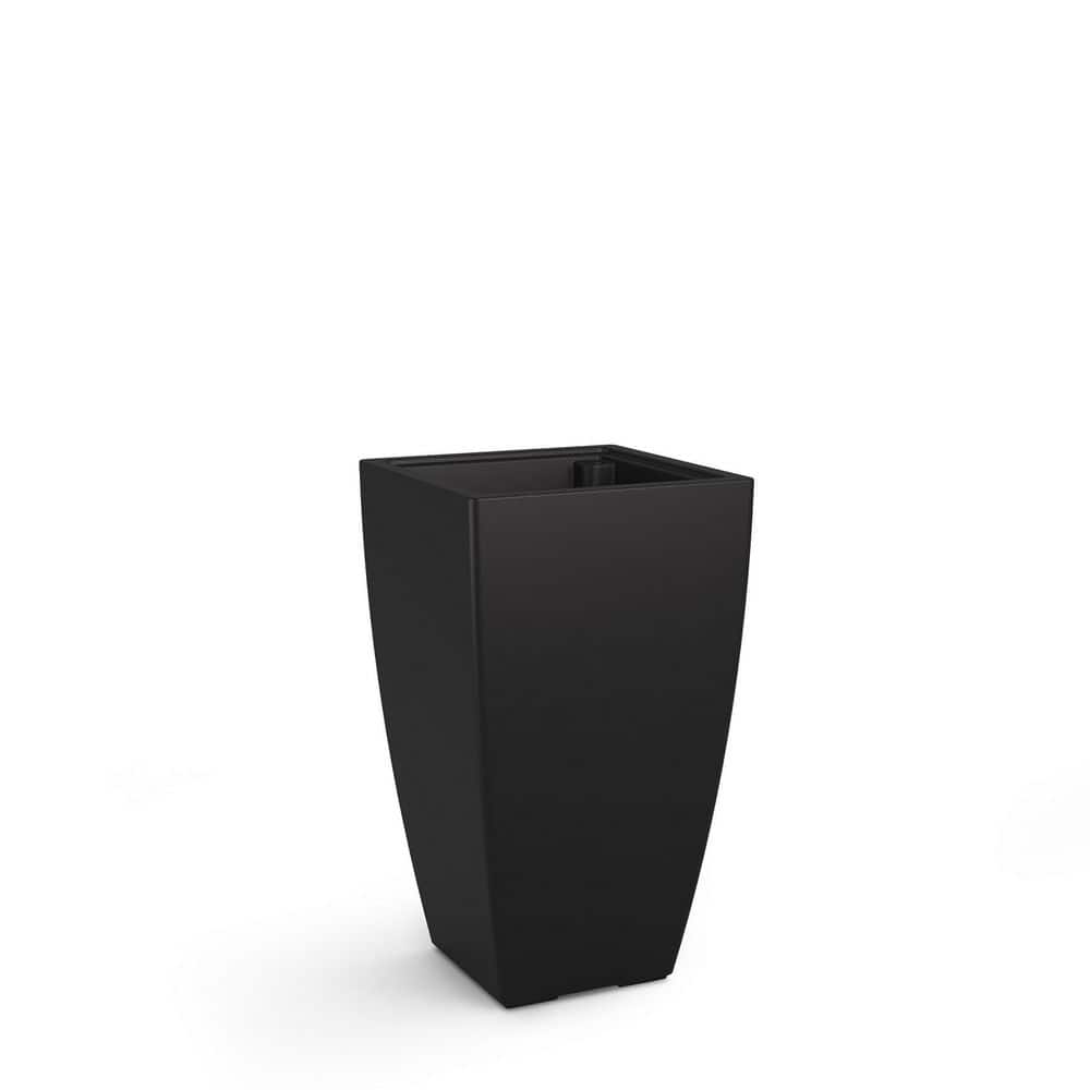 Mayne Kobi 26" Tall Black Polyethylene Outdoor Planter