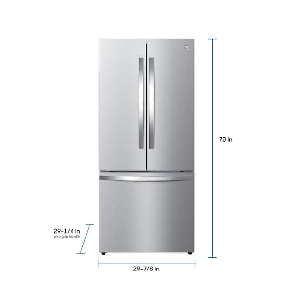 Kenmore 75525 French Door Refrigerator Fingerprint Resistant Stainless Steel 17.5 Cu. ft