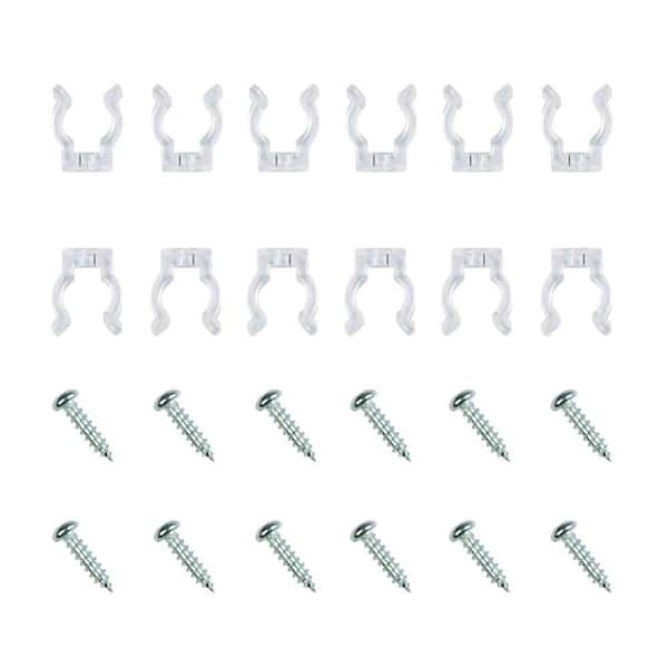 120-Pack LED Light Strip Mounting Clips – Self-Adhesive Cable Clamps, White, For 8mm Wide Strip Lights & Thin Cables, For Home And Office