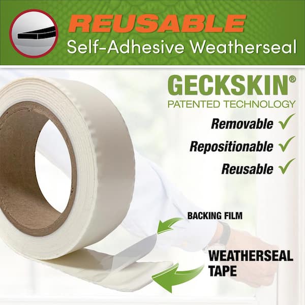 Self Adhesive Foam Tape Weatherstrip 1In x 3/8In x 20Ft High Density Foam  Insulation Strips Foam Seal Weather Stripping with Strong Adhesive for Door
