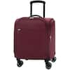 VERAGE 14 in. Grape Red Spinner Carry On Underseat Luggage with