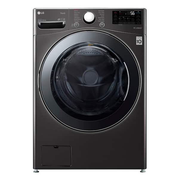 LG 4.5 Cu. Ft. SMART Electric All-in-One Washer Dryer Combo in Black Steel with Steam & Turbowash Technology
