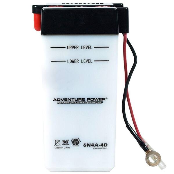 UPG Conventional Wet Pack 6-Volt 4 Ah Capacity S Terminal Battery