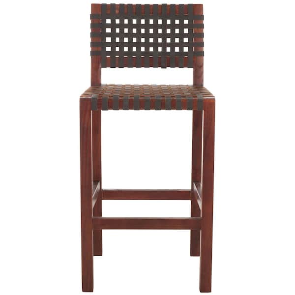 Sorrento Brown Leather Bar Stool