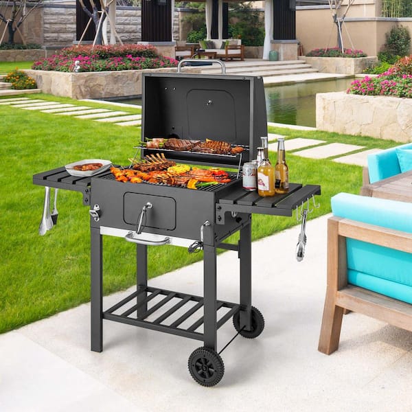 Costway Portable Outdoor Charcoal Grill 391 sq. in . Cooking