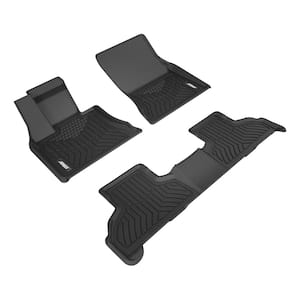 StyleGuard XD Black Custom Heavy Duty Floor Liners, Select BMW X5, X6, 1st and 2nd Row