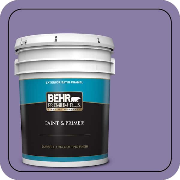 BEHR PREMIUM PLUS 5 gal. #M560-5 Second Pour Satin Enamel Exterior Paint & Primer