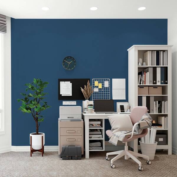 Glidden Premium 1 qt. PPG1156-7 Celestial Blue Flat Interior Latex