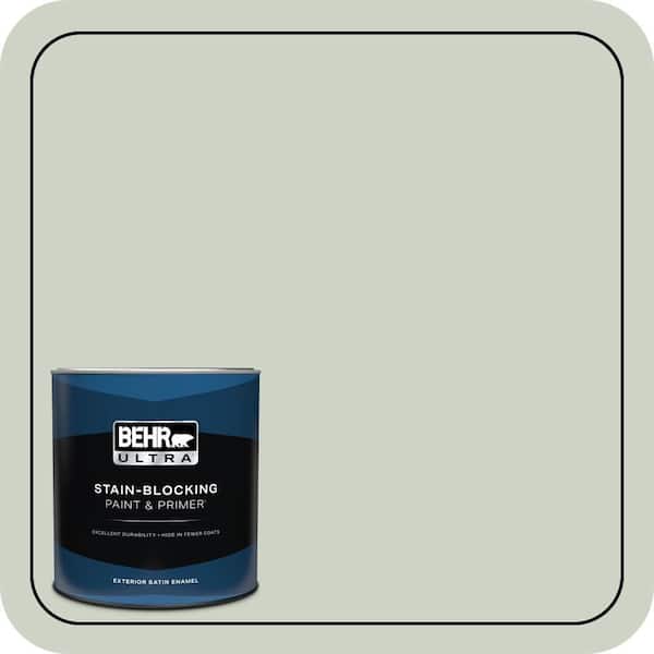 BEHR ULTRA 1 qt. #N390-2 Flora Satin Enamel Exterior Paint & Primer