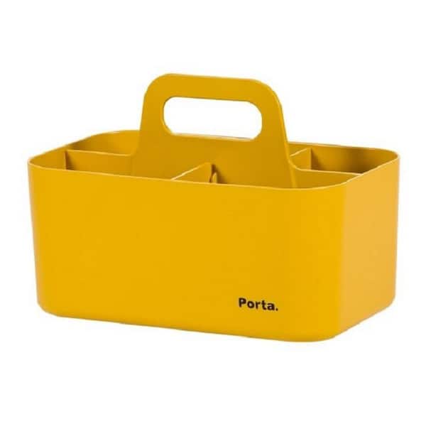 Unbranded 1.8 Gal. Compact Storage Box in Yellow