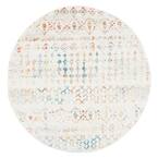 Tulum Ivory/Pink 7 ft. x 7 ft. Round Area Rug