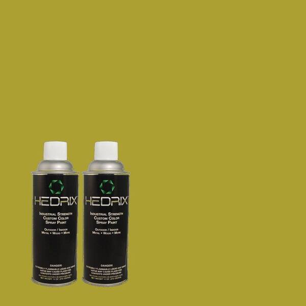 Hedrix 11 oz. Match of 1B62-6 Kashmir Green Low Lustre Custom Spray Paint (2-Pack)