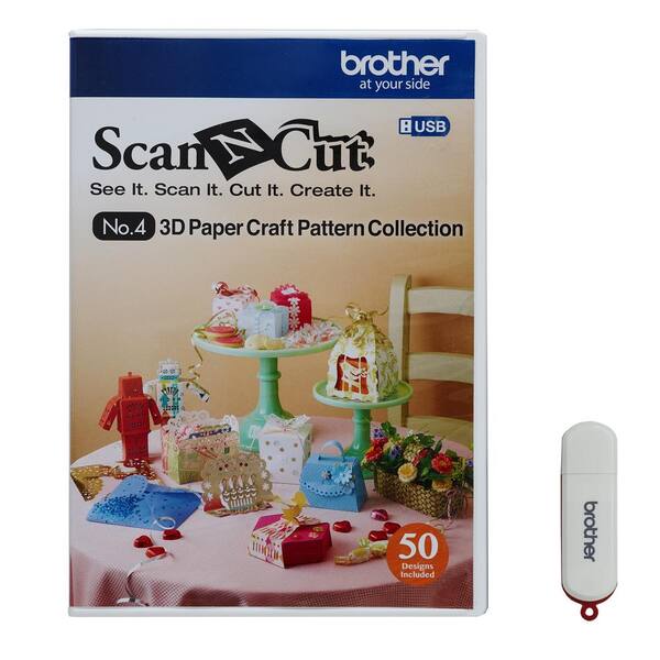 Brother ScanNCut Multi-Color 3D Paper Craft Pattern Collection