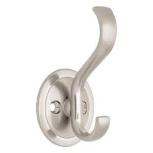 3 in. Satin Nickel Coat Hook with Round Base