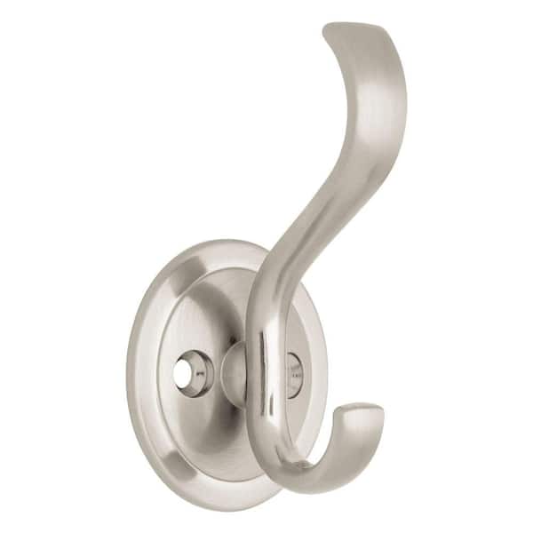 Liberty 3 in. Satin Nickel Coat Hook with Round Base B42307Z-SN-C