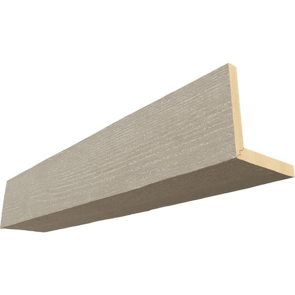 Ekena Millwork Endurathane 4 in. H x 6 in. W x 8 ft. L Rough Sawn Cashmere Faux Wood Beam