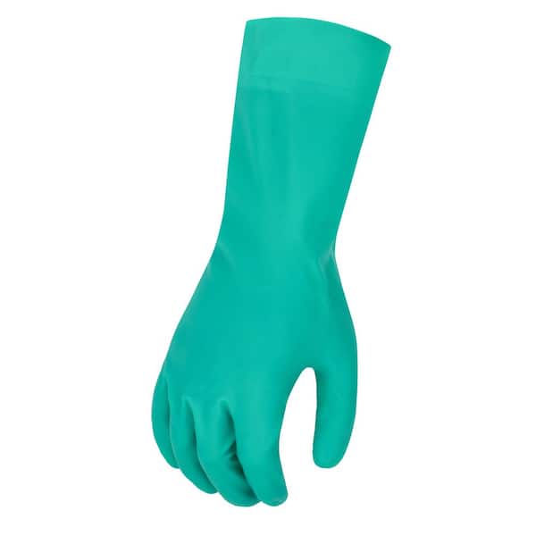 Green 11 mil Reusable Nitrile Glove - L/XL