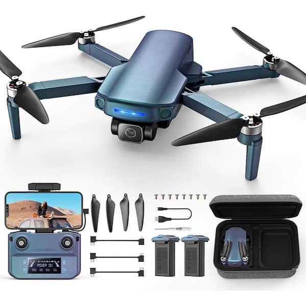 GPS 4K UHD Camera Quadcopter Drone with 10000 Feet Video Transmission Gradient Color Auto Return Follow Me Mode
