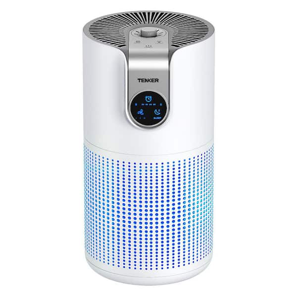 Tower Air Purifier for Home Large Room 1250 sq. ft. with H13 HEPA Filter, White