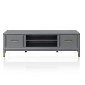 Westerleigh 59.61 in. Graphite Gray TV Stand for TV's up to 65 in.