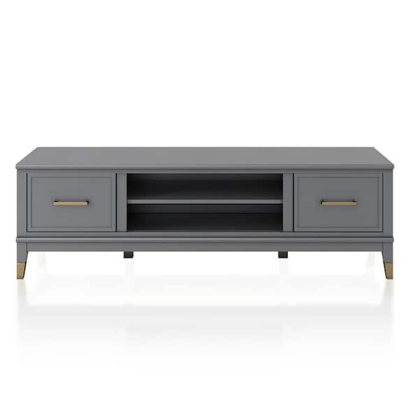 CosmoLiving by Cosmopolitan Westerleigh 59.61 in. Graphite Gray TV Stand for TV's up to 65 in.