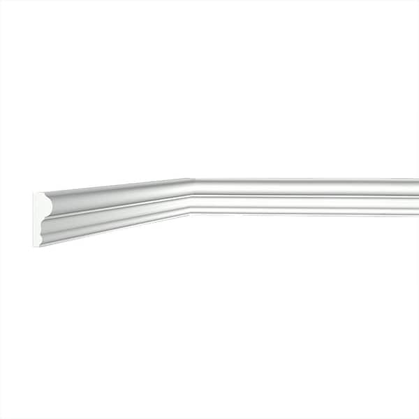4/5 in. x 2 in. x 96 in. White Polyurethane Straight Casing Molding Trim for Doors and Windows
