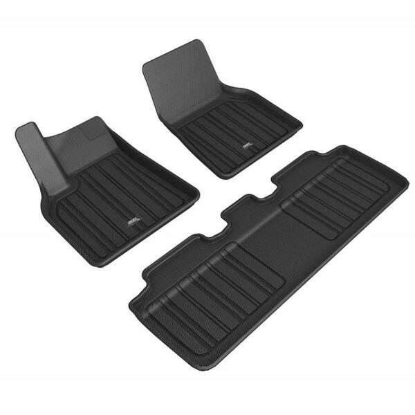 3D MAXpider 20212023 Tesla Model Y Black Custom Car Floor Mat Liner