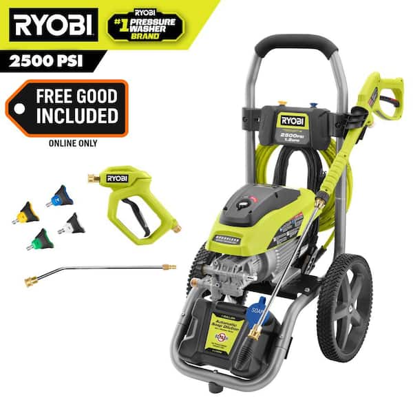 2500 PSI 1.2 GPM Cold Water Corded Electric Pressure Washer with Automotive Accessory Kit