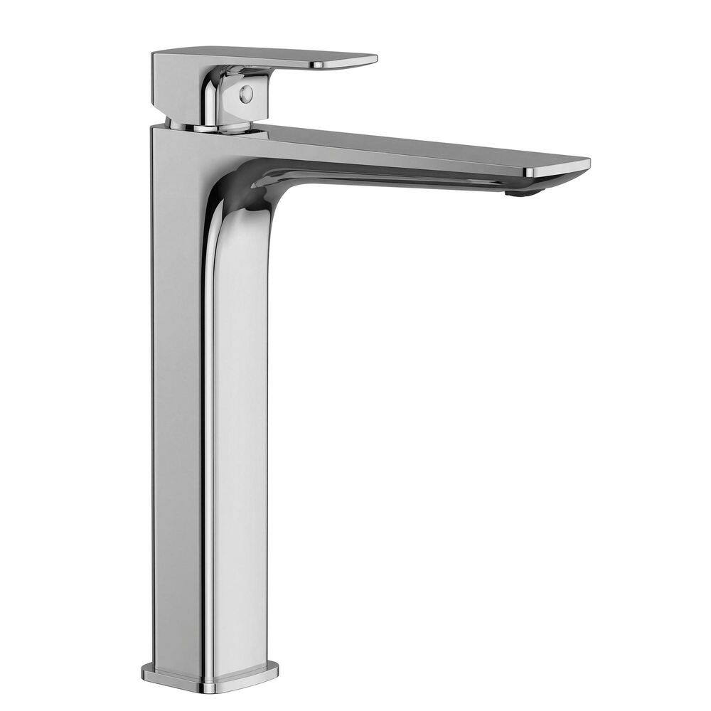 11.5 in. 1 Handle Vessel Faucet Single Hole Bathroom Sink Faucet Modern Vanity Faucet in Polished Chrome with Drain price history on PriceWatchPro