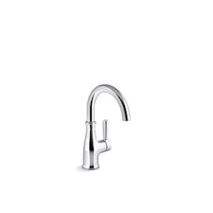 Traditional Single-Handle Beverage Faucet in Polished Chrome
